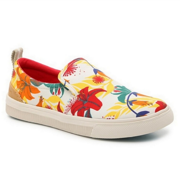 Toms Other - TOMS TRVL LITE SLIP-ON Floral SNEAKER Mens size 9.5